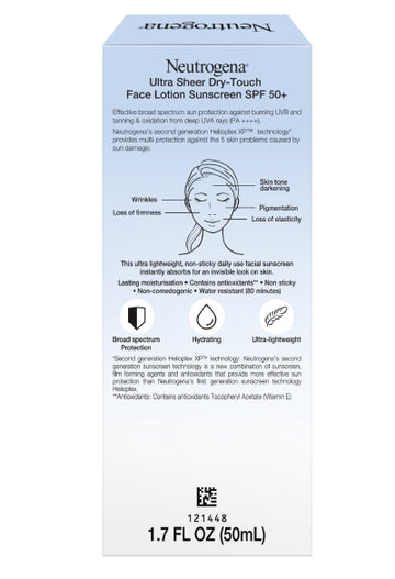 Neutrogena Ultra Sheer Dry-Touch Face Lotion Sunscreen SPF50 PA++++ 50ml